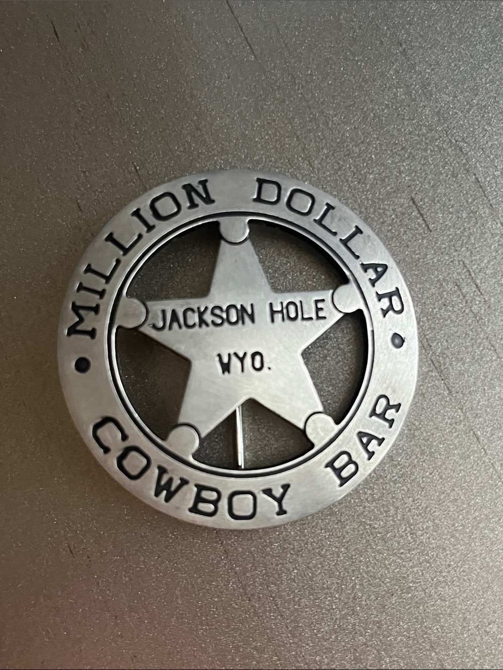 Sterling Silver Million Dollar Cowboy Bar Pin